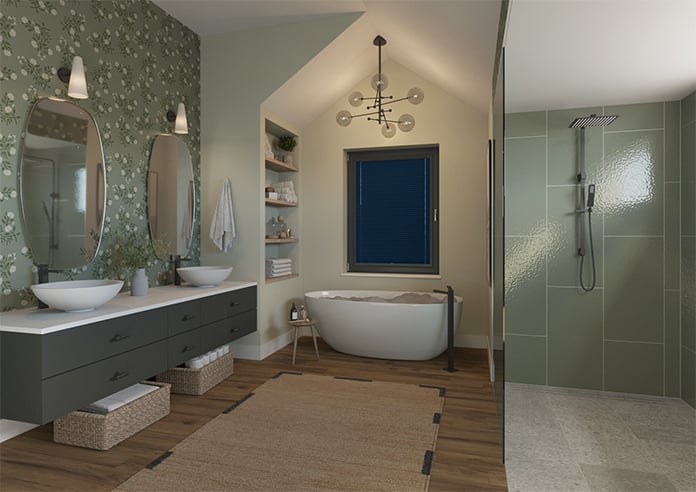 Pleated (Blackout), Navy - Perfect Fit Blind - Image 8